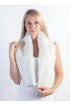 White rex fur scarf